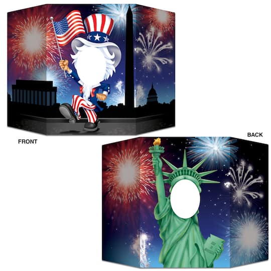 Beistle 37" x 25" Patriotic Reversible Photo Prop